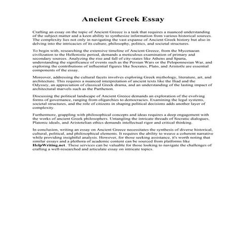 Essay On Ancient Egypt. Thomas Jefferson School of Law | PDF