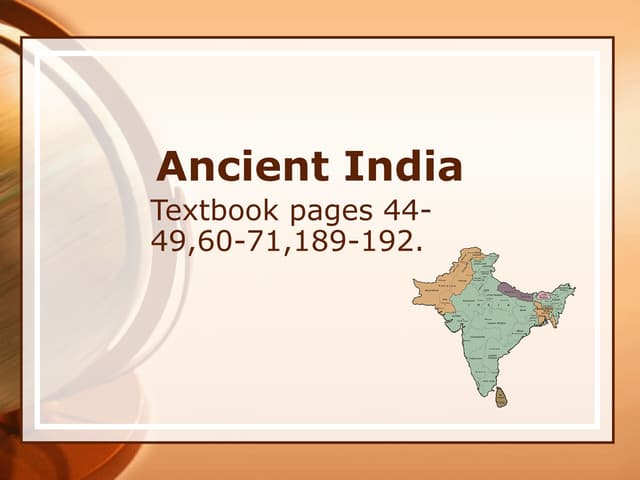 Ancient India Notes Ppt Ancient India Notes Ppt