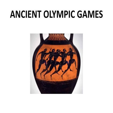 Olympic games in the ancient years | PPT