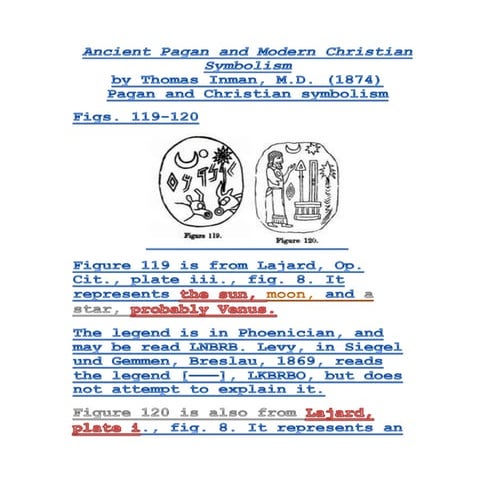 Ancient pagan and modern christian symbolism