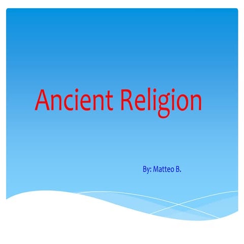 Ancient religion 