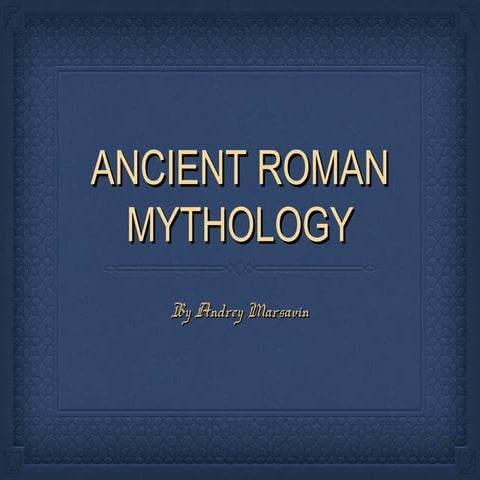 Ancient Roman Mythology PPT | PPT