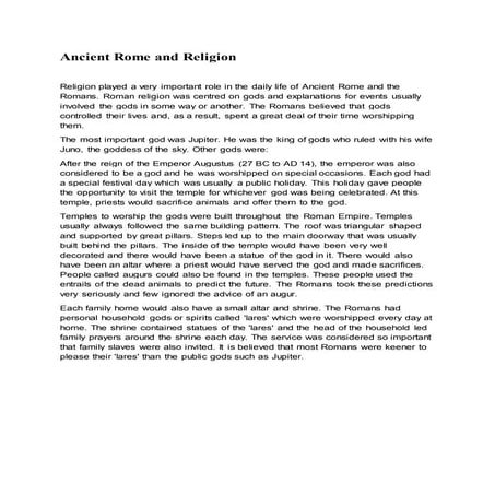 6 Ancient rome and religion | PDF