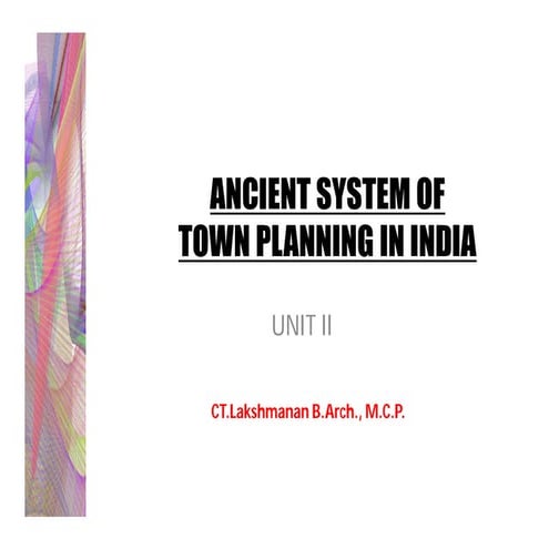 Ancient system of town planning in india