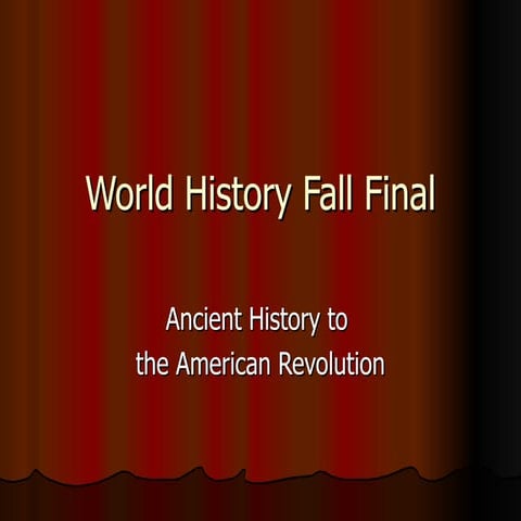Ancient World History