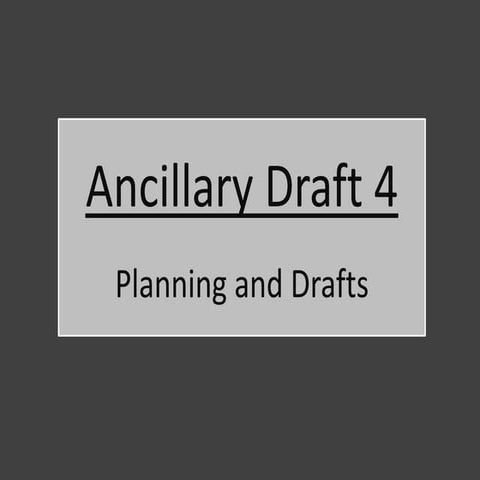 Ancillary draft 4