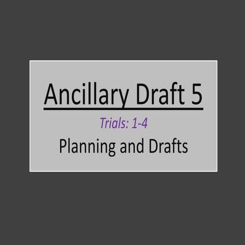 Ancillary final draft