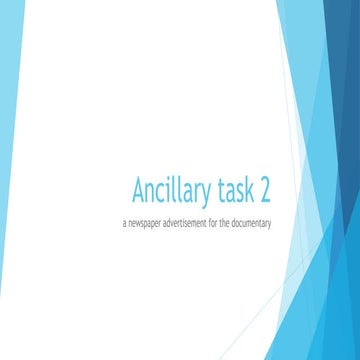 Ancillary task 2 c&amp;c