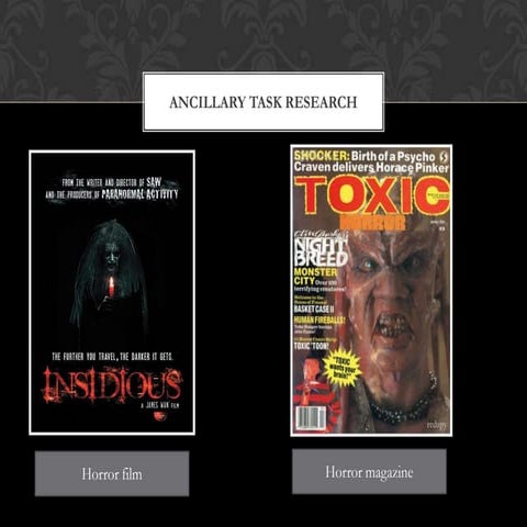 Ancillary task research
