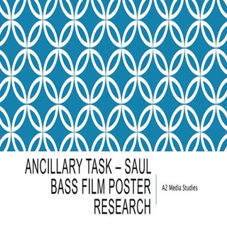 Ancillary Task – Saul Bass Film Pos...