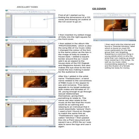 Ancillary Tasks: CD Digipak