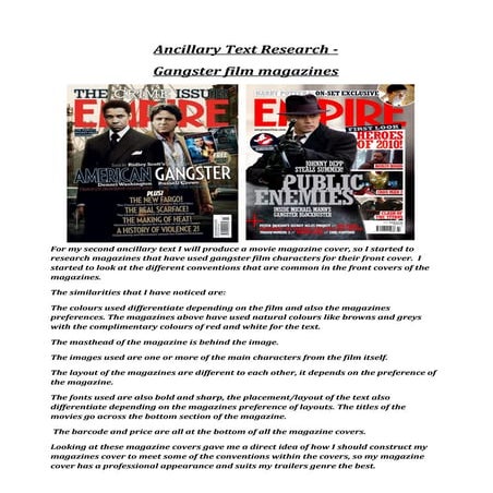 Ancillary text research