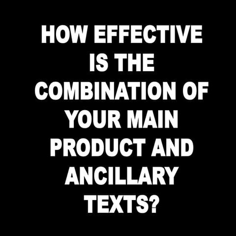 How effective are the combination of your ancillary texts 