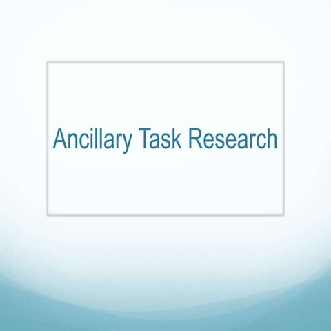 Listings magazine ancillary task | PPT