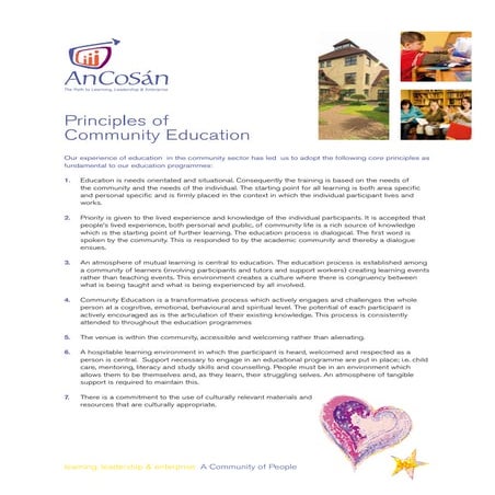 An cosan shanty-principles-of-education