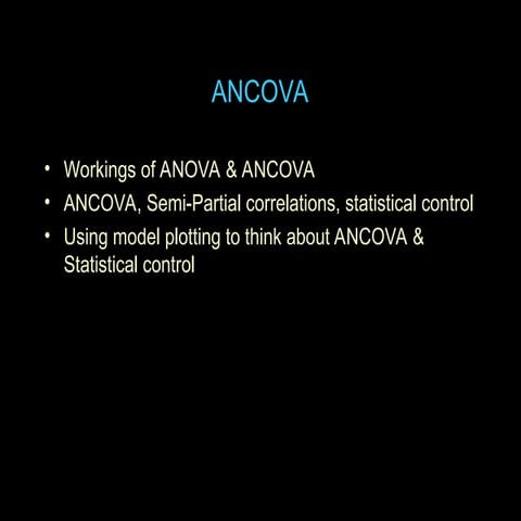ancova analysis of covariance ANCOVA.ppt