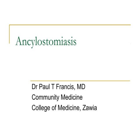 Ancylostomiasis