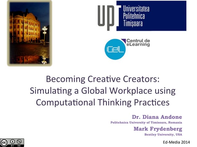 Becoming Creative Creators - TalkTech 2013