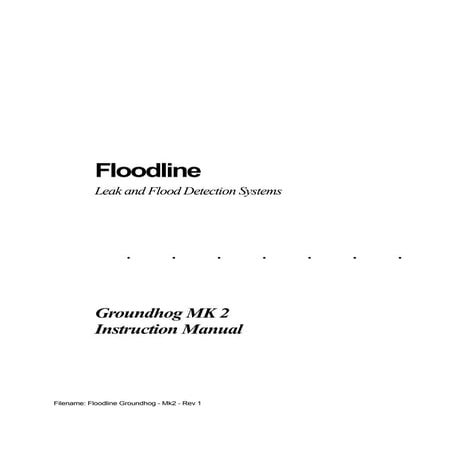 Andel Floodline - Instruction Manual