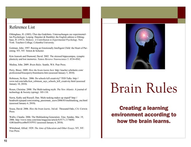 Brain Rules-Teach how the brain learns