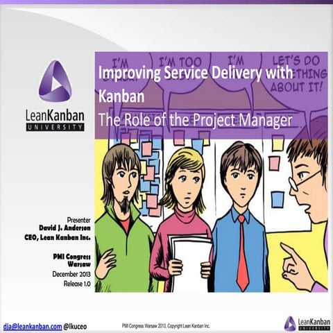 Key Note - PMI Congress Poland - The Role of the Project Manager with Kanban