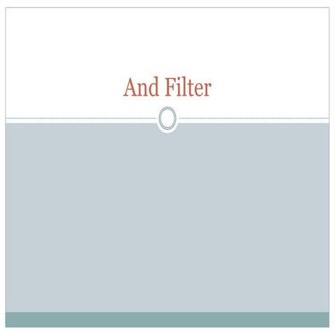 And Filter