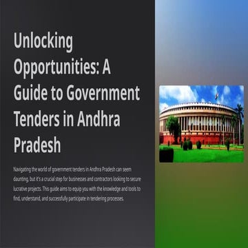 "Explore Top Andhra Pradesh Tender Notices"