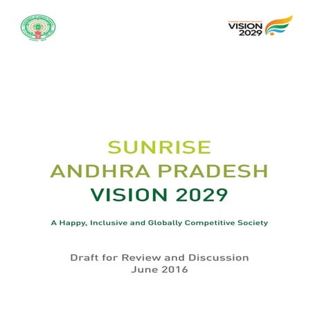 Andhra pradesh(india) sunrise vision 2029 draft by chandrababu naidu