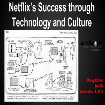 Netflix’s Success through Technology and Culture - Andicom 2014