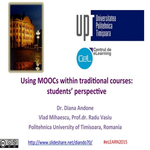Using MOOCs within traditional courses: students’ perspective