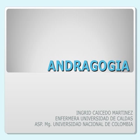 Andragogia 