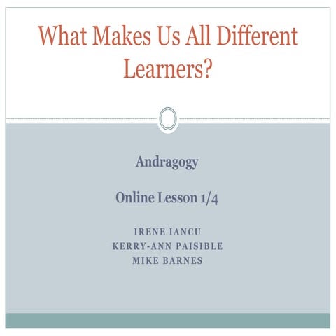 Andragogy