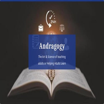 Andragogy and Adult Learning and difference in pedagogy and andragogy.pptx