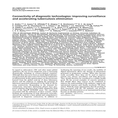 March 2016 Connectivity of Diagnostic Technologies