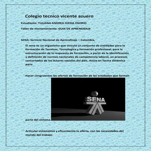 informacion general:SENA