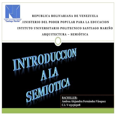 Andrea fernandez vasques introduccion a la semiotica