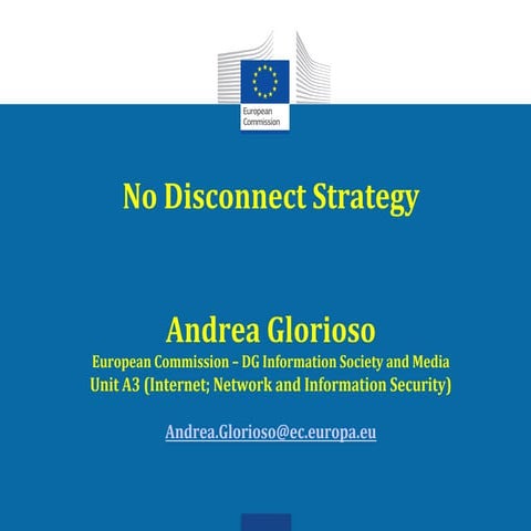 Andrea Glorioso: No Disconnect Strategy - SESERV Workshop, June 2012