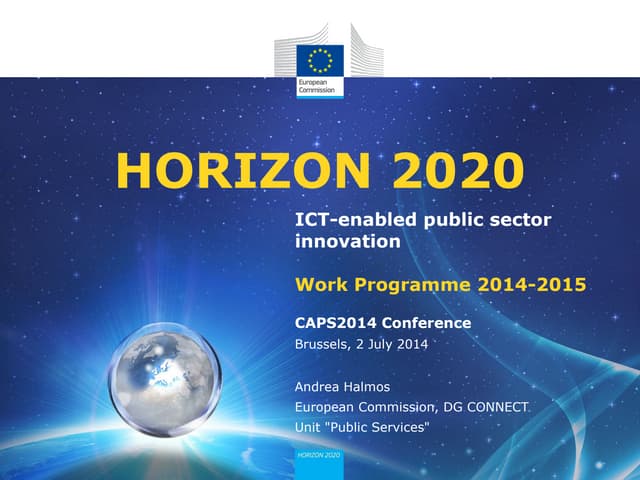 CAPS2014 - ICT enabled open government