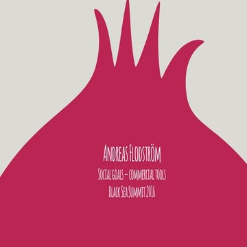 Social Goals — Commercial Tools — Andreas Flodström 