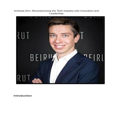 Andreas Ehn From Start Point To Multi Millionaire - 1t8rmua