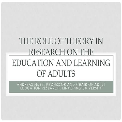 The role of theory in research | PPT
