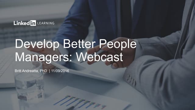 Develop Better People Managers