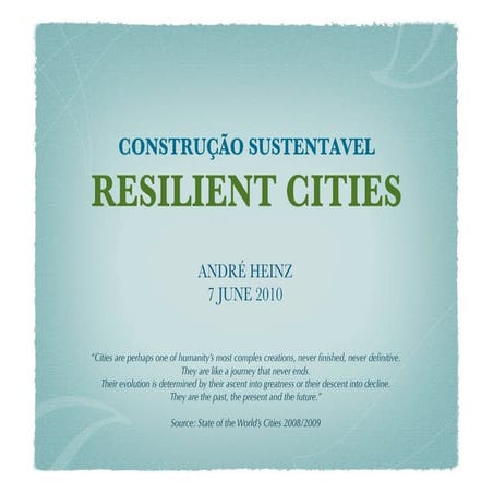 André Heinz - Human Habitat 2010