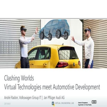 Andre Radon & Jan Pflueger (Audi AG, Volkswagen AG): Clashing Worlds - Virtua...