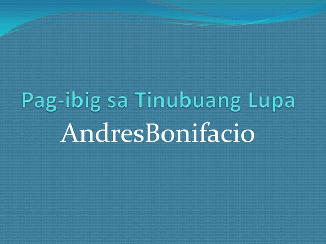 Andres bonifacio
