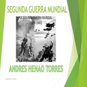 Final y consecuencias de la segunda guerra mundial | PPTX