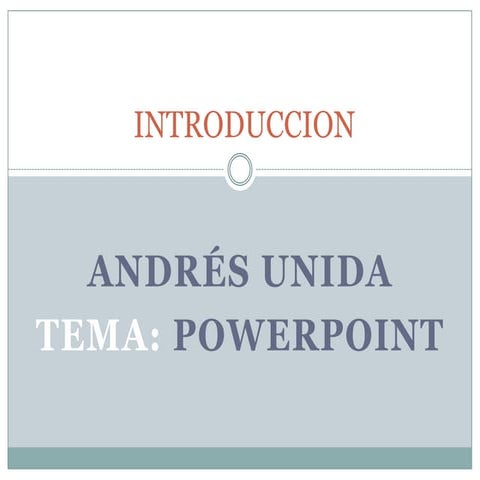 Presentacion de Power Point