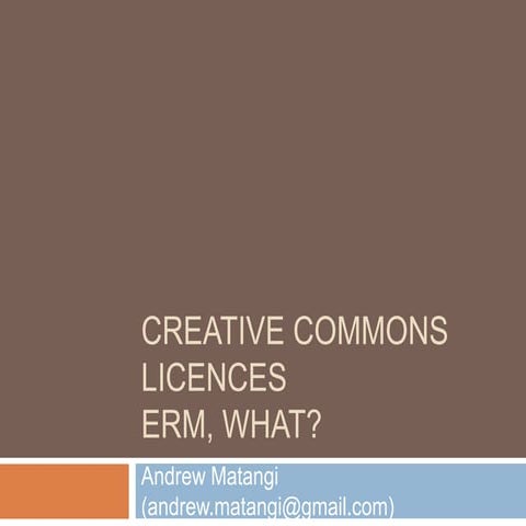 Andrew Matangi - Creative Commons in Schools 