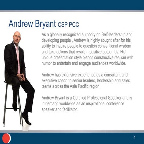 Andrew Bryant, Author, Speaker and Coach