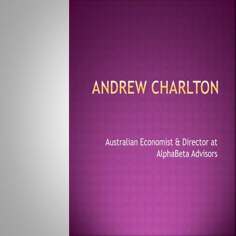 Andrew Charlton’s eight growth prospects for the australia